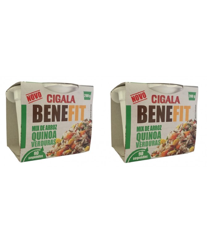 PACK 2 Cigala Benefit Mix Arroz Quinoa & Verduras 200gr PACK 2 Cigala Benefit Mix Arroz Quinoa & Verduras 200gr