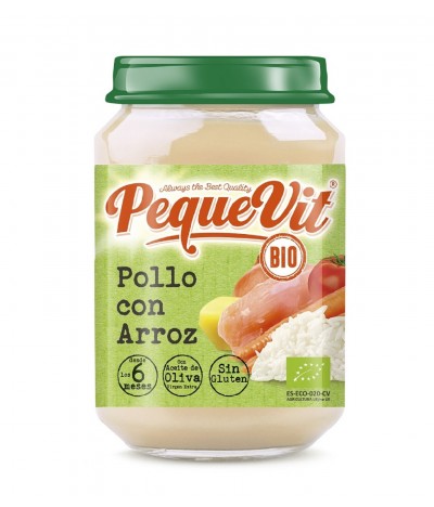 Pequevit Boião Frango & Arroz BIO SEM GLÚTEN 200gr