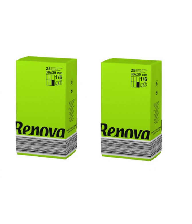 PACK 2 Renova Guardanapo Black Label VERDE 2F 25un