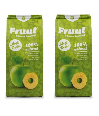 PACK 2 Fruut Snack Chips 100% Maçã Verde 60gr