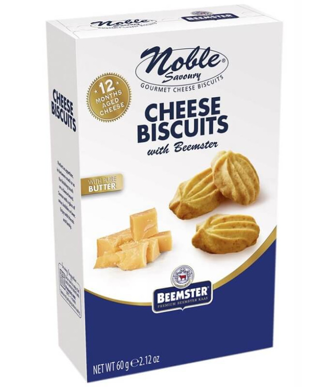 Noble Savoury Biscoito Queijo Beemster 60gr