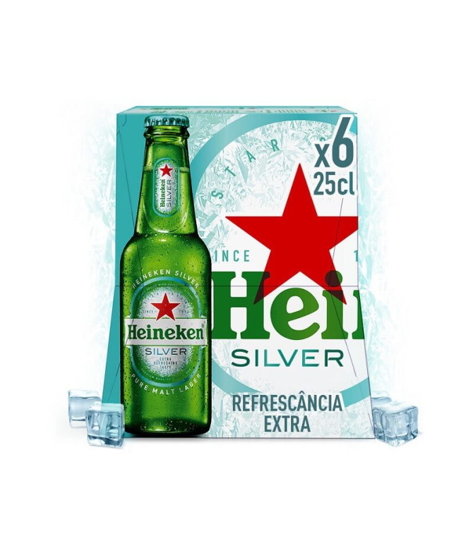 PACK 6 Heineken Cerveza Silver 25cl T