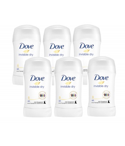 PACK FAMÍLIA 6 Desodorizante Stick Invisible Dry 40ml