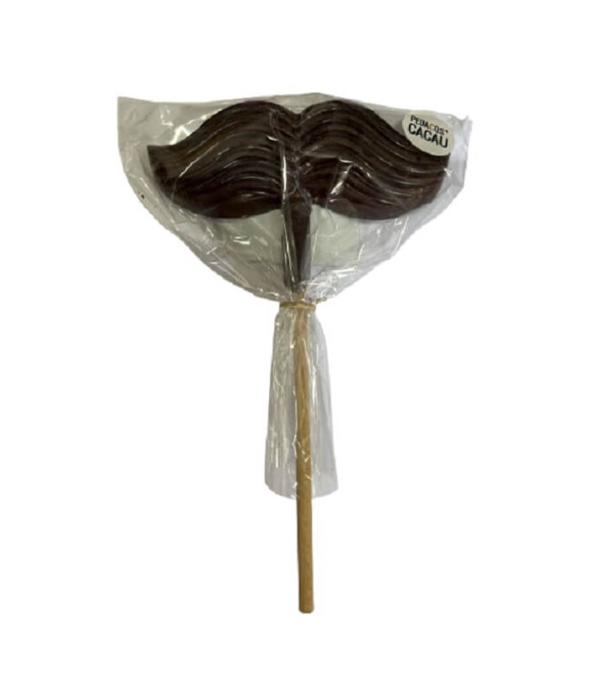 Pedaços de Chocolate Lollipop Bigode Chocolate 1un