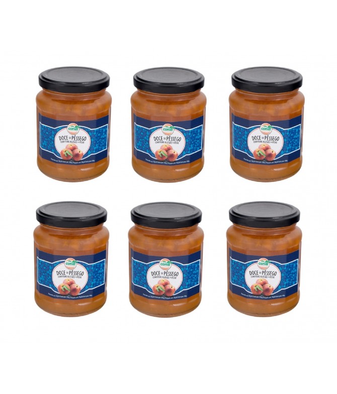 PACK FAMÍLIA 6 Condi Doce de Pêssego 340gr PACK FAMÍLIA 6 Condi Doce de Pêssego 340gr