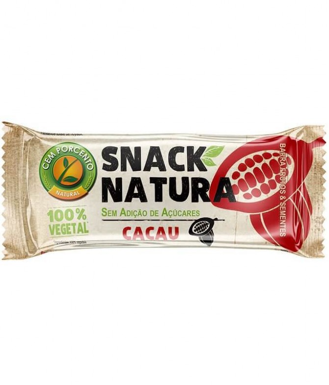 Cem Porcento Snack Natura Cacao 30gr