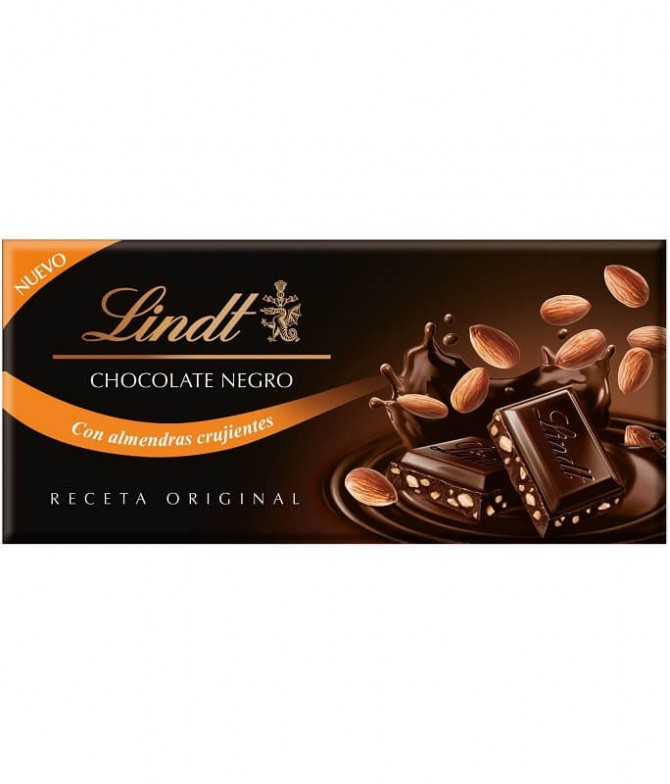 Lindt Chocolate Preto Amêndoa 100gr