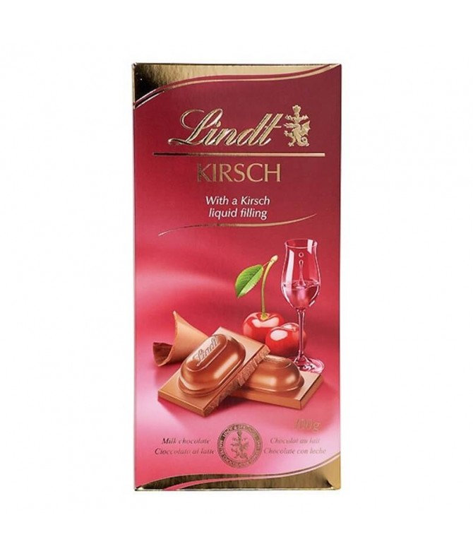 Lindt Chocolate Leite Recheio Kirsch 100gr