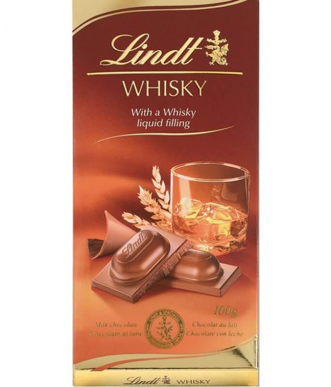 Lindt Chocolate Leche Licor Whisky 100gr