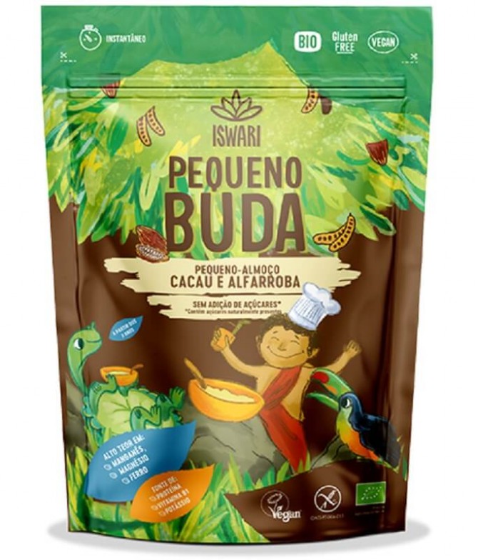Iswari Pequeno Buda Cacao Algarroba BIO 400gr