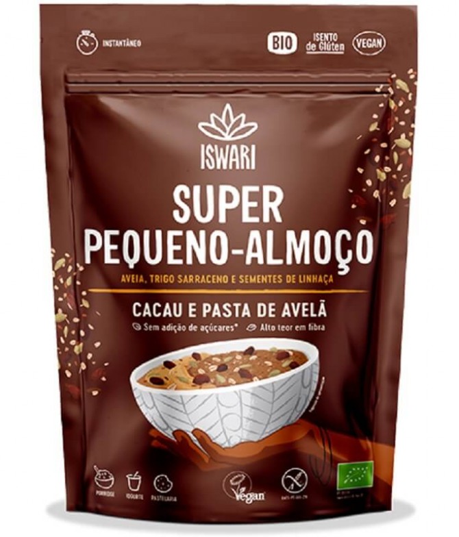Iswari Super Desayuno Cacao Pasta Avellana BIO 360gr T