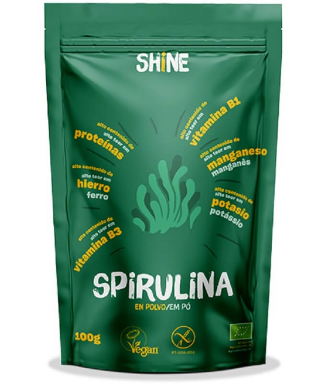 Shine Spirulina Polvo BIO 100gr T