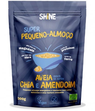 Shine Super Peq-Almoço Aveia Chia Amendoim BIO 300gr