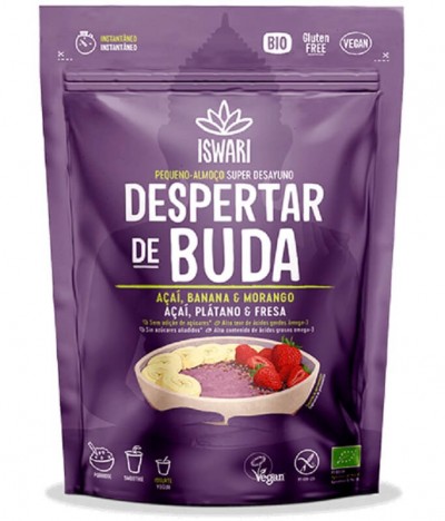 Iswari Despertar Buda Papa Açaí Plátano Fresa BIO 360gr T