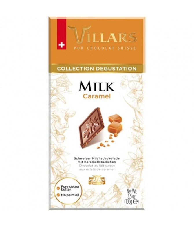 Villars Chocolate Leche Caramelo 100gr T