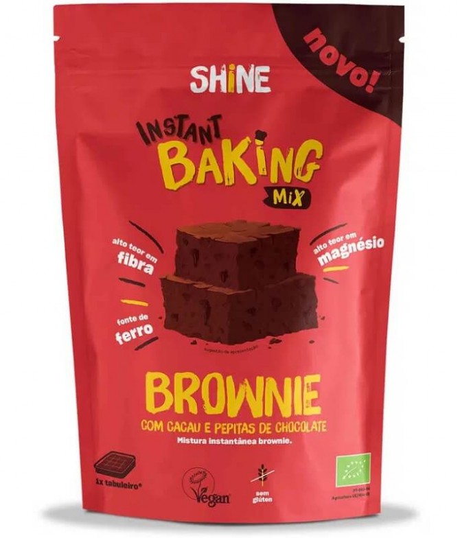 Shine Mix Brownie Cacau Pepitas Chocolate BIO 350gr