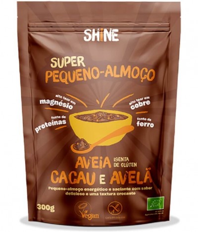 Shine Super Peq-Almoço Aveia Cacau Avelã BIO 300gr