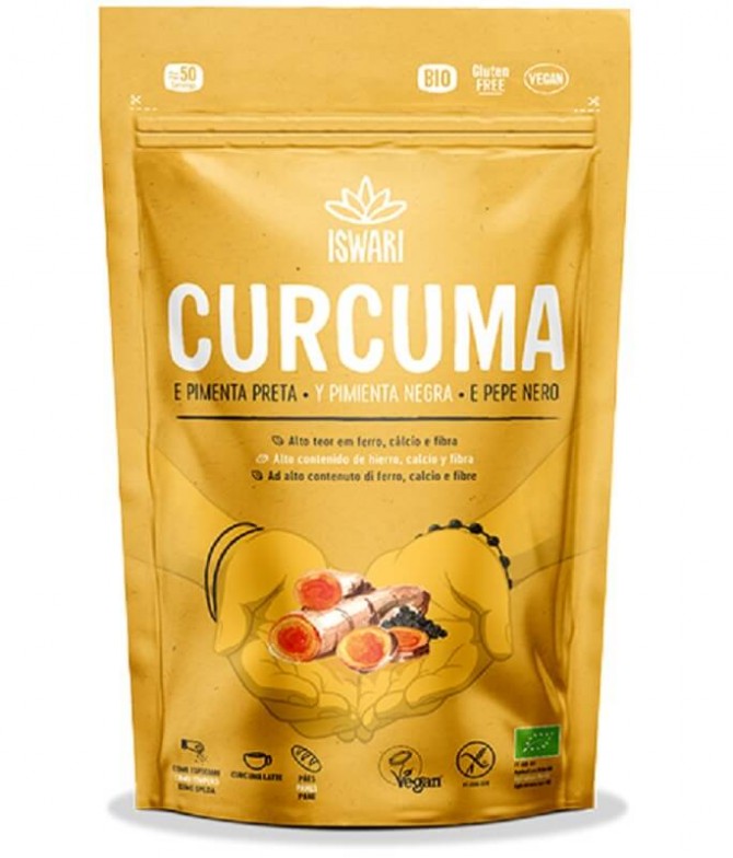 Iswari Curcuma Pimenta Preta BIO 150gr