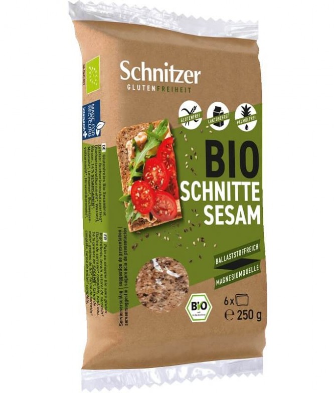 Schnitzer Pan Sésamo BIO 250gr T