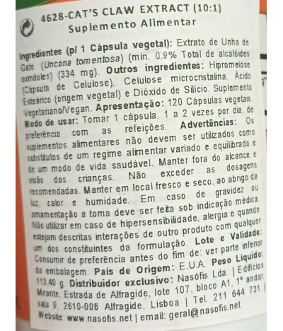 Now Extrato Unha Gato 120un