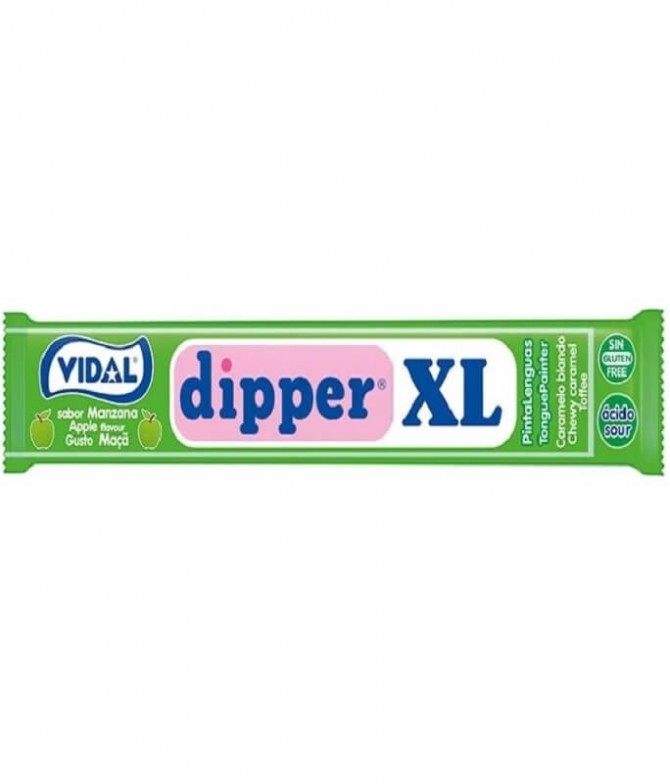 Vidal Dipper XL Pintalenguas Caramelo Manzana 10.5gr T