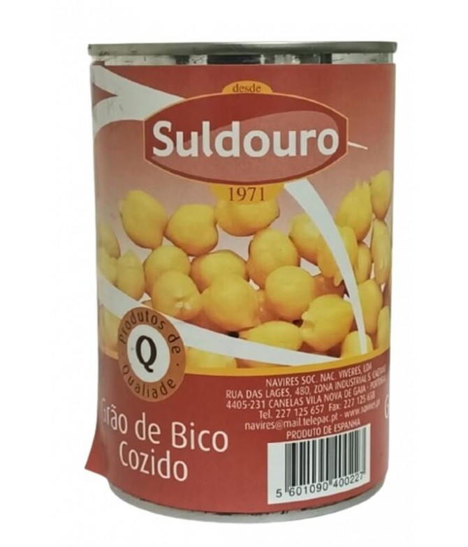 Suldouro Grão de Bico Cozido 390gr