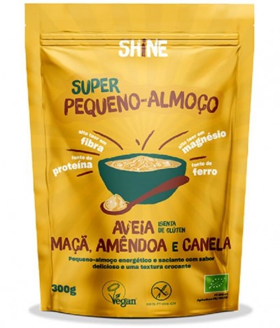 Shine Super Peq-Almoço Aveia Maçã Amêndoa Canela BIO 300gr