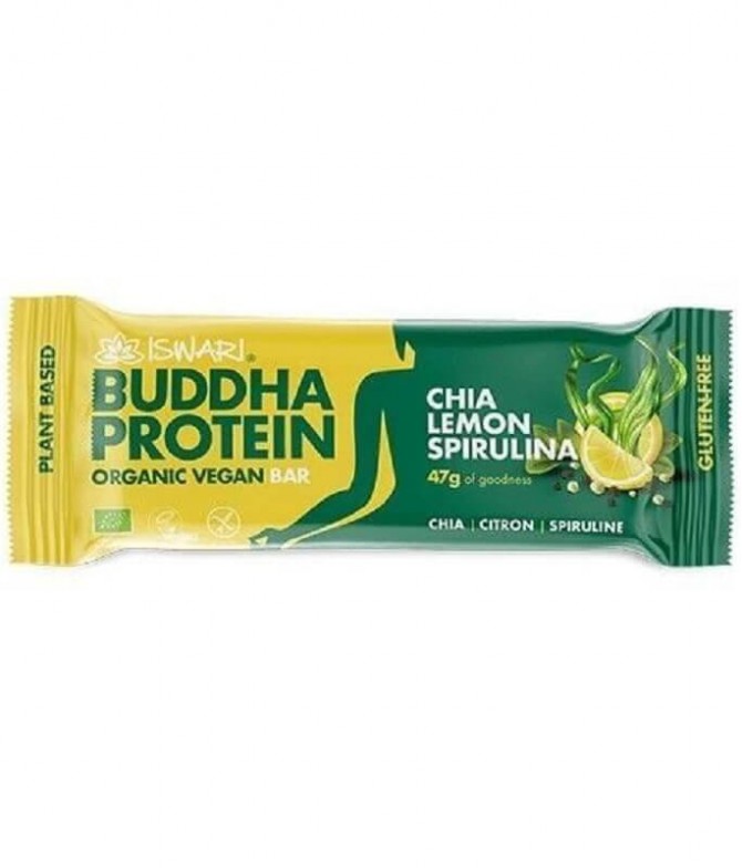 Iswari Barrita Buddha Protein Chia Limão Espirulina BIO 47gr