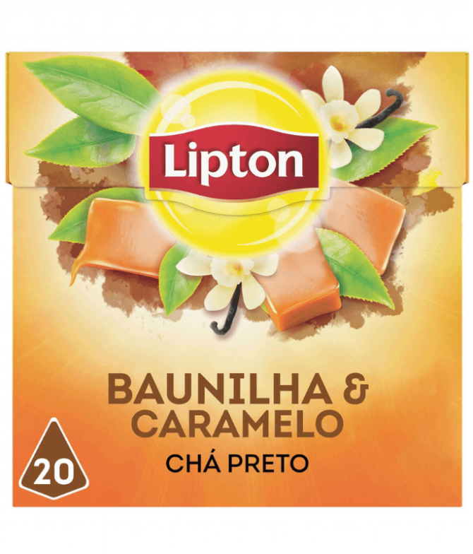 Lipton Chá Preto Baunilha Caramelo 20un