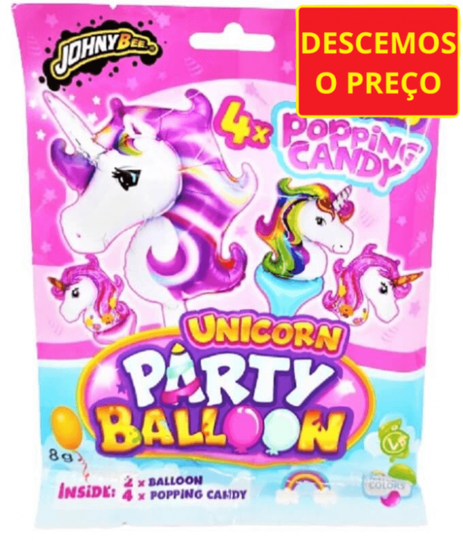 Johny Bee Unicorn Party Balloon 1un