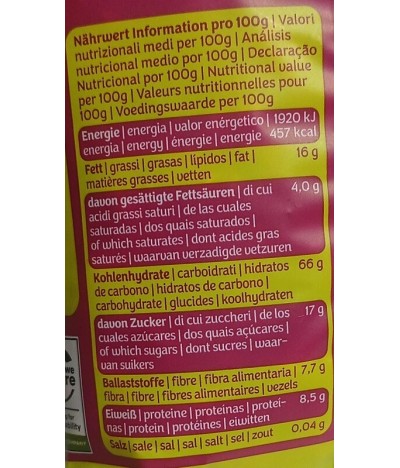 Barnhouse Krunchy Muesli Amaranto Framboesa BIO 375gr