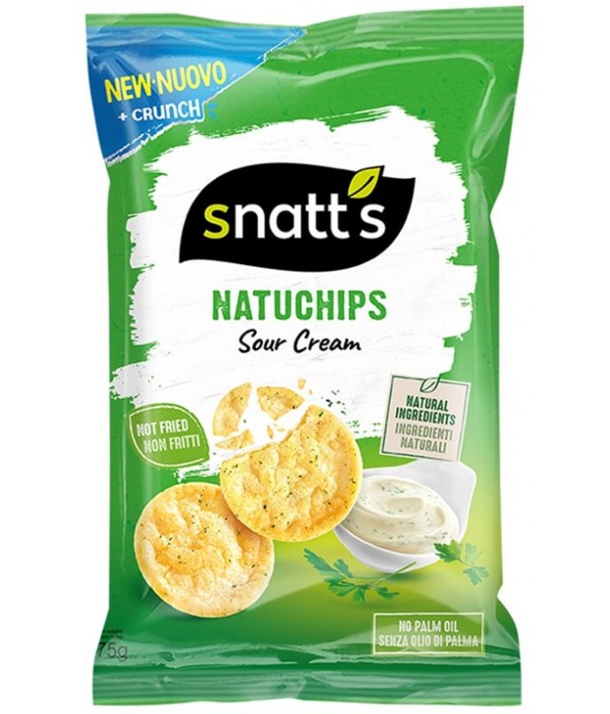 Snatts NatuChips Sour Cream 65gr T