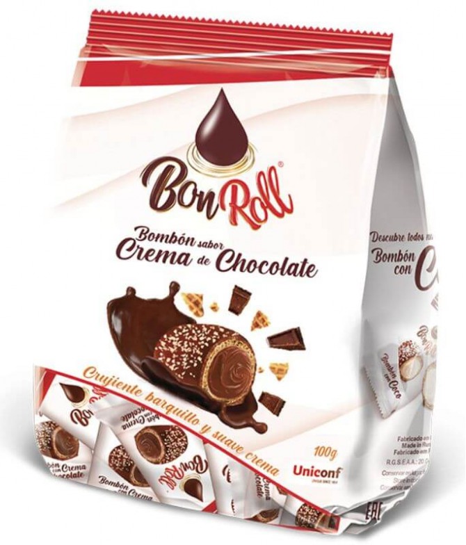 Bon Roll Bombón Crema Chocolate 100gr T