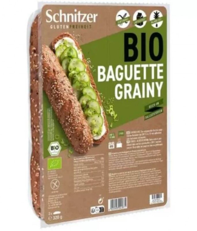 Schnitzer Baguete Sementes BIO 320gr