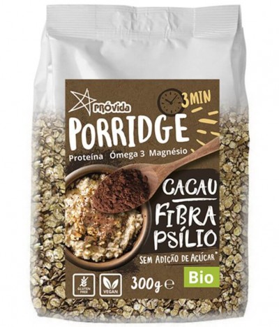 Próvida Papilla Avena Cacao Fibra Psilio BIO 300gr T