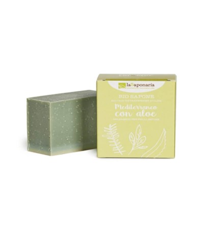 La Saponaria Jabón Mediterráneo Aloe BIO 100gr T