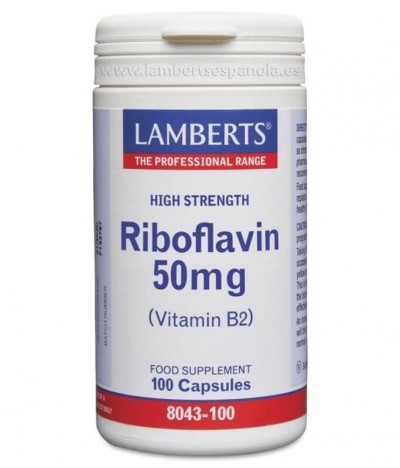 Lamberts Riboflavina 50mg 100un