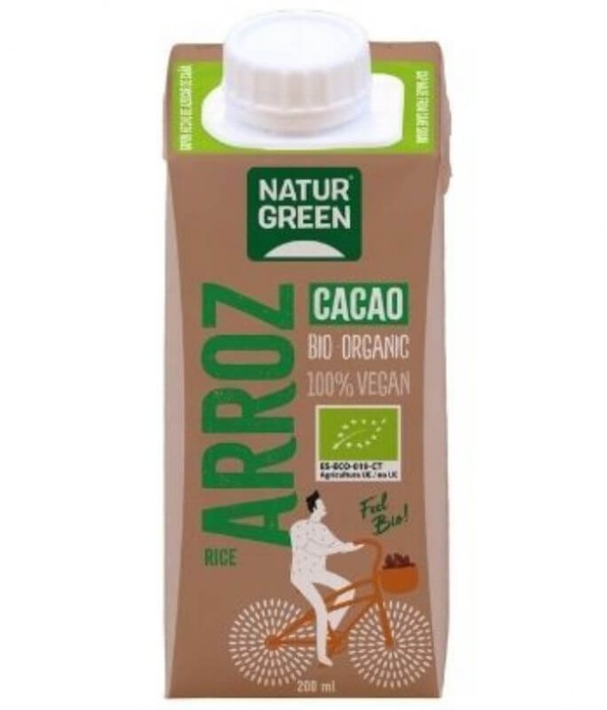 Naturgreen Bebida Arroz Cacau BIO 200ml