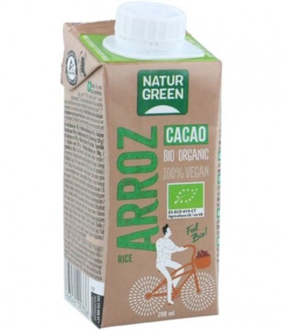 NaturGreen Bebida Arroz Cacao BIO 200ml T