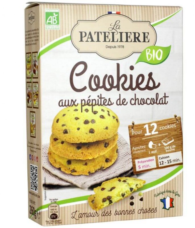 La Pateliere Mezcla Cookie Pepitas Chocolate 260gr T