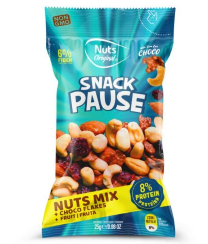 Nuts Original Choco Flakes Fruta 25gr