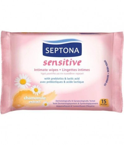 Septona Sensitive Toallita Higiene Intima 15un