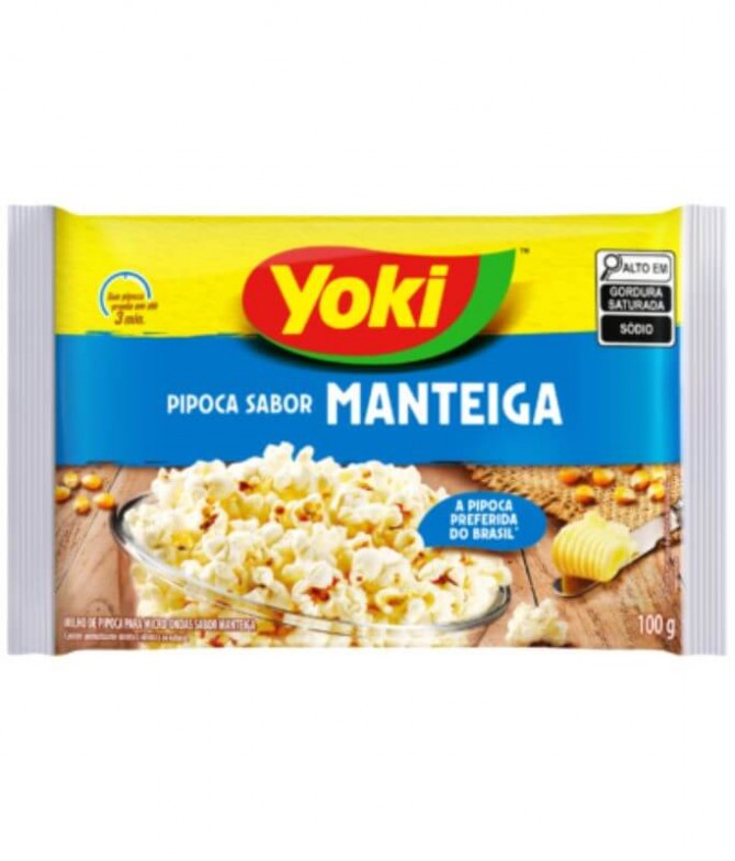 Yoki Pipoca Sabor Manteiga 100gr