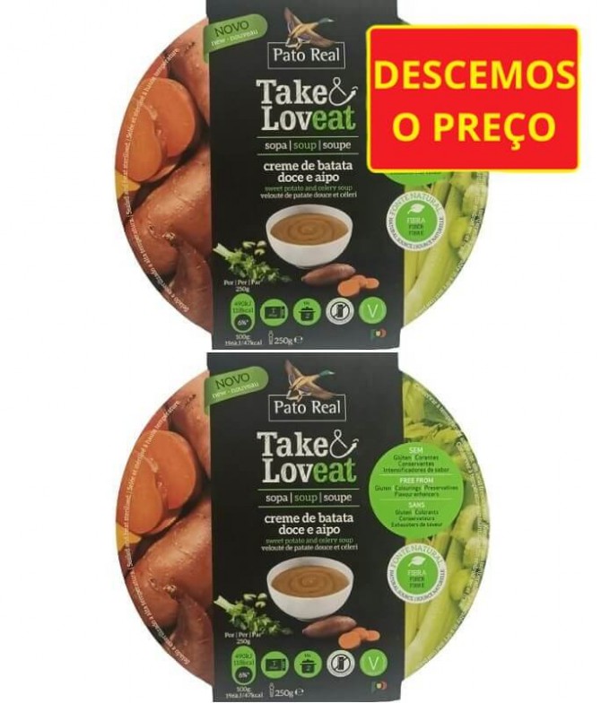 PACK 2 Pato Real Take&Loveat Creme Batata Doce 250gr