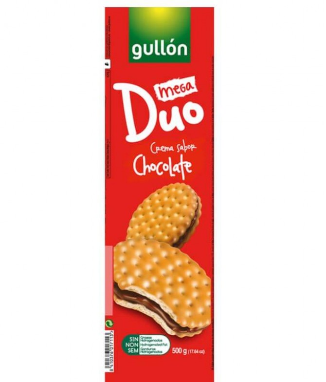 Gullón Mega Duo Galleta Chocolate 500gr T