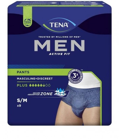 Tena Men Calzoncillos Active Fit TS/M 9un