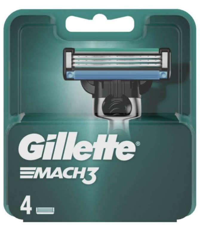 Gillettte Mach3 Recarga Máquina Barbear 4un