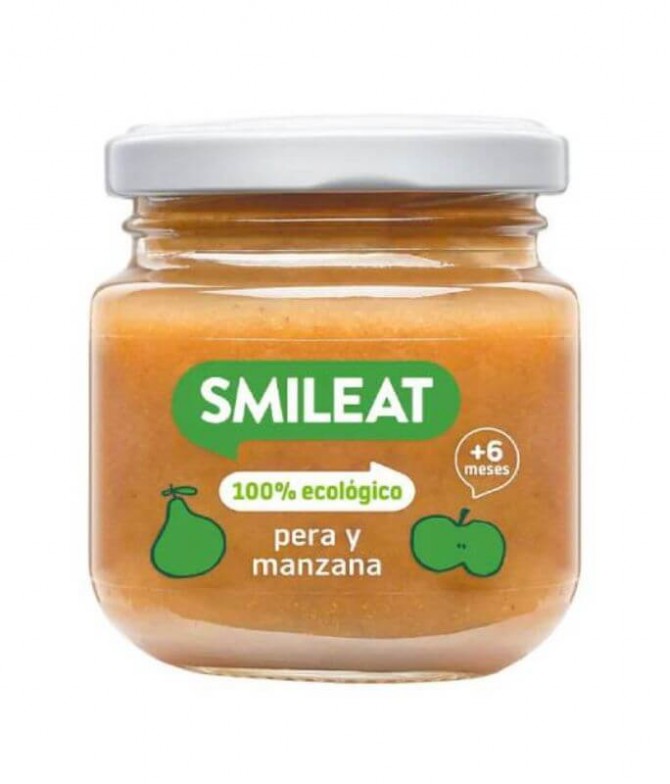 Smileat Puré Pera Maçã BIO 130gr