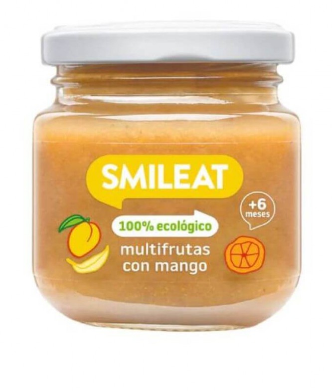 Smileat Puré Multifrutas Mango BIO 130gr T