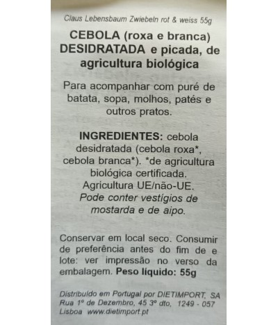 Lebensbaum Cebolla Deshidratada BIO 55gr